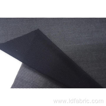 Nylon Metallic Spandex Black Stripe Mesh Fabric